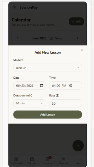 SessionPay Screenshot 1