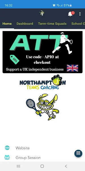 Northampton Tennis Coaching Screenshot 2