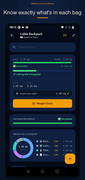 ProofPack: Bag & Luggage Pack Screenshot 3