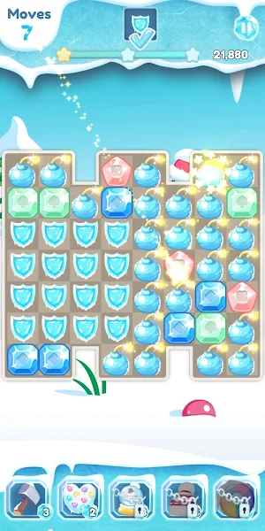 Winter Frozen Season Gem Blast Screenshot 1