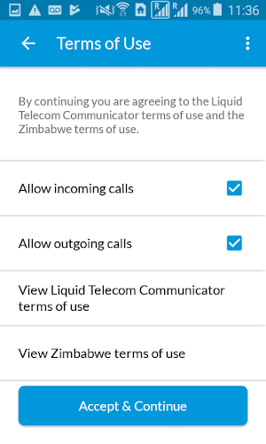 Liquid Telecom Communicator Screenshot 0