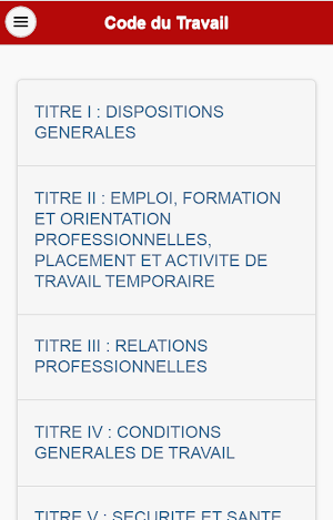 Code du Travail du Burkina Screenshot 0