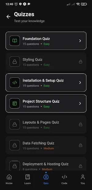 NextJS Academy - Learn & Code Screenshot 3