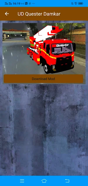 Mod Bussid Truck Man Damkar Screenshot 3