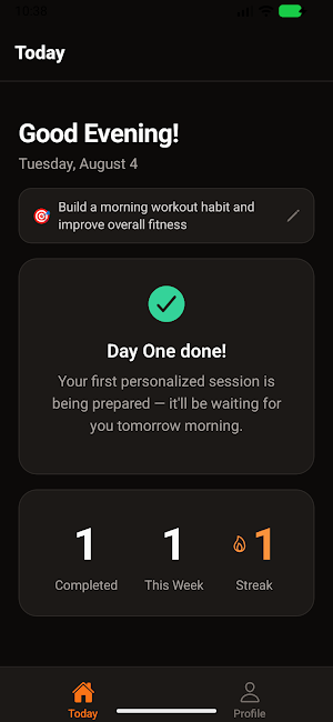 Morning Workout: Home Routine Screenshot 3