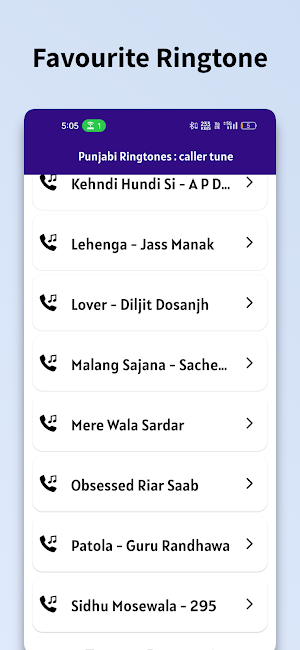 Punjabi Ringtones :caller tune Screenshot 2