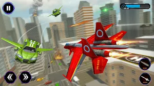 Real Air Jet Fighter - Grand Robot Shooting Games Screenshot 1