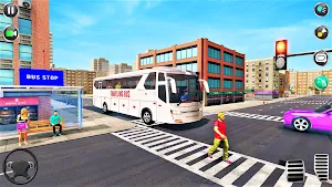 Bus Driving Simulator Bus Game Screenshot 1