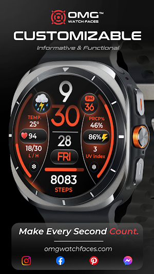 OMG 346 Weather Fitness Watch Screenshot 1