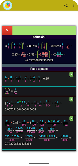 Calcular Fracciones Screenshot 1