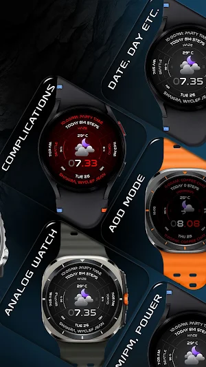 Haze Futuristic Watch Face 157 Screenshot 1