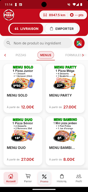 FAMILY PIZZA CHANTILLY Screenshot 1