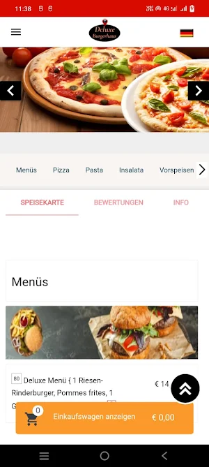 Deluxe Pizza Und Burgerhaus Screenshot 2