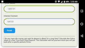 Fixed Deposit Calculator Screenshot 2