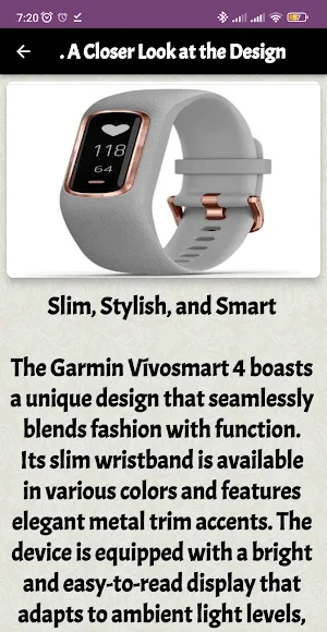 Garmin vívosmart 4 guide Screenshot 3