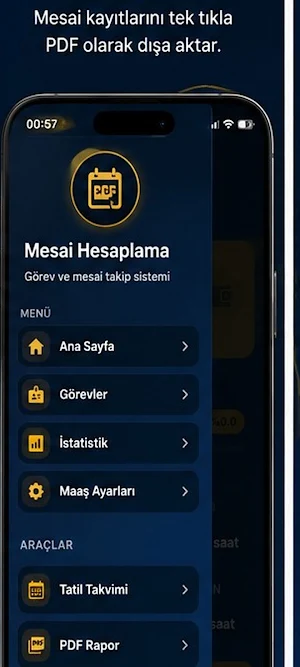 Mesai Hesapla Screenshot 2