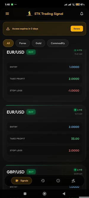 STK Trading Signal Screenshot 2