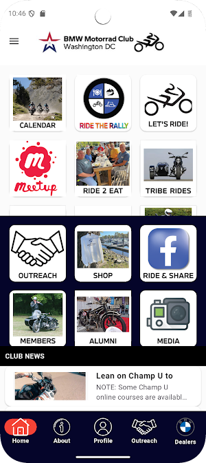 BMW MOTORRAD CLUB WASHINGTONDC Screenshot 0