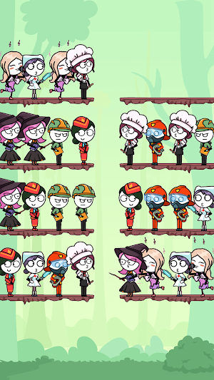 Stickman Sort Puzzle Screenshot 2