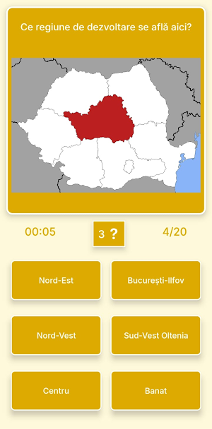 Harta României: Geografie Quiz Screenshot 2