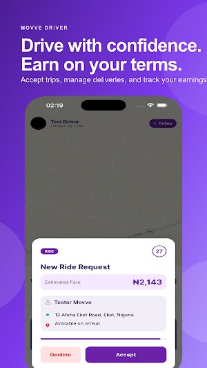 Movve Driver Screenshot 1