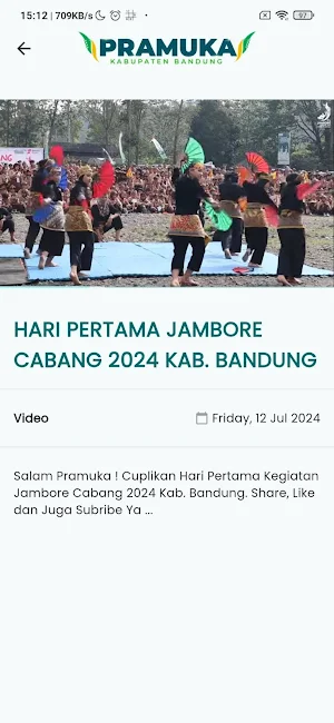 Pramuka Kabupaten Bandung Screenshot 0