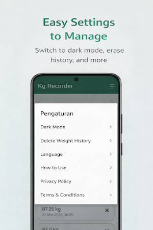 Daily Weight Recorder Screenshot 2