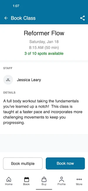 SOAR PILATES Screenshot 2