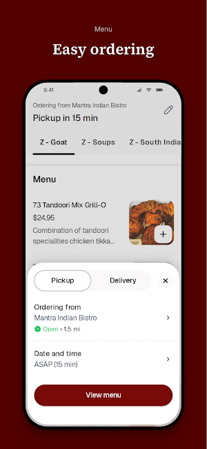 Mantra Indian Bistro Screenshot 2