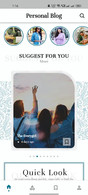 Personal Blog Screenshot 1