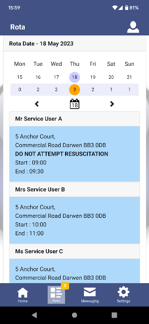 Tagtronics Carer Screenshot 1