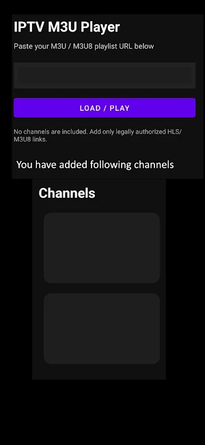 IPTV M3U Player Screenshot 0