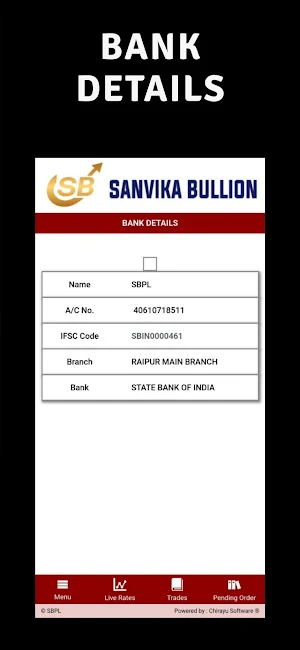 Sanvika Bullion Screenshot 1