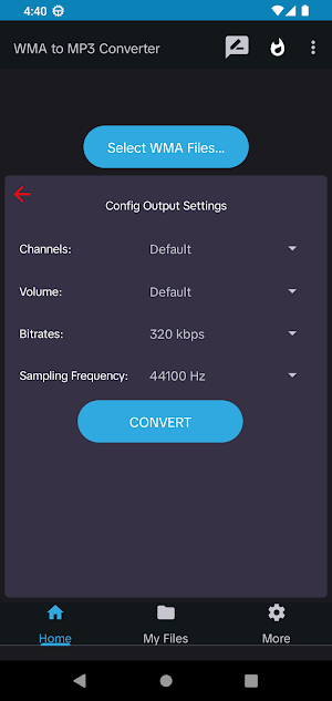WMA to MP3 Converter Screenshot 2