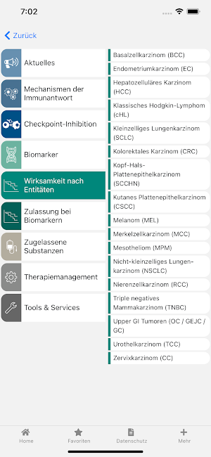 Immunonkologie onkowissen Screenshot 2