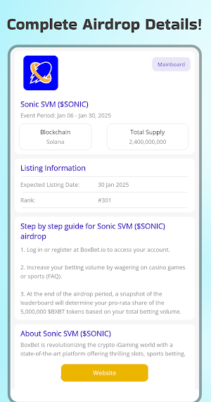 Adrop - Crypto Airdrop App Screenshot 1