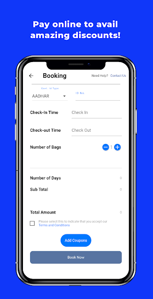 GoLuggageFree - Cloak rooms &  Screenshot 2