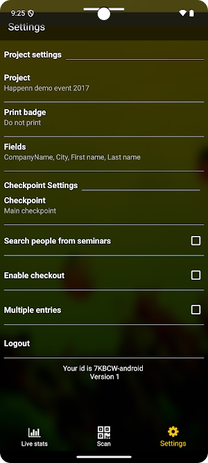 Happenn Checkpoint Screenshot 3