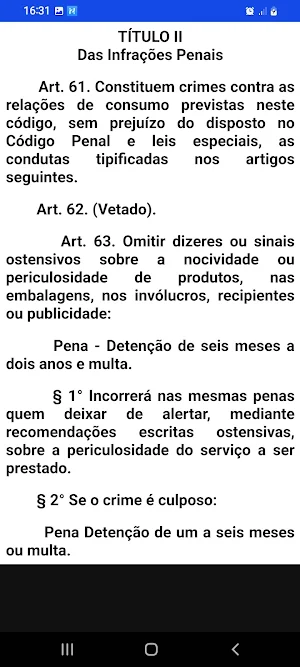 Código de Defesa do Consumidor Screenshot 2