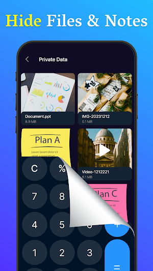 Calculator Vault: Hide Photos Screenshot 1