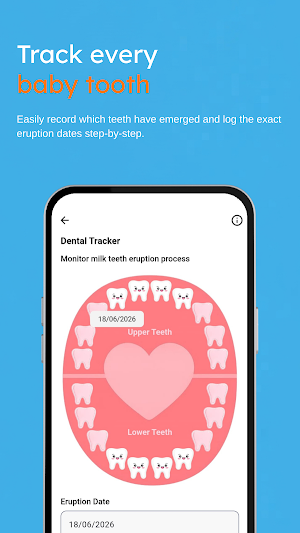 MilkTooth: Baby Teeth Tracker Screenshot 1