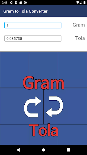 Gram to Tola Converter Screenshot 2