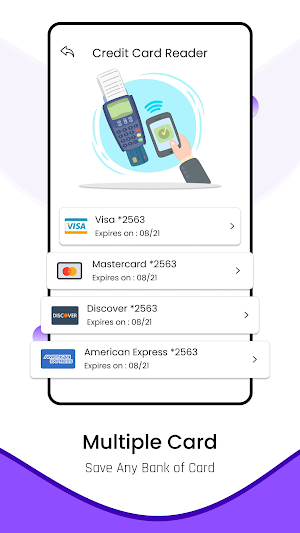NFC : Credit Card Reader Screenshot 1