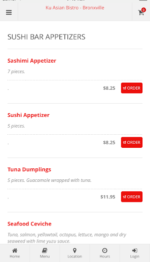 Ku Asian Bistro - Bronxville Screenshot 1