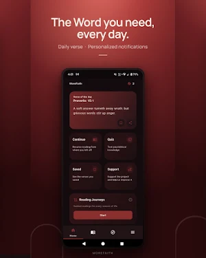 MoreFaith: Bible & Daily Verse Screenshot 0