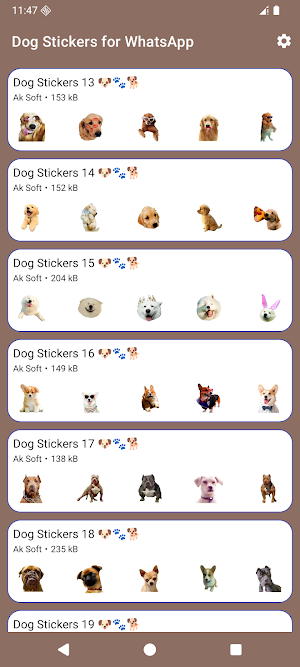 Dog Stickers for WhatsApp Screenshot 2