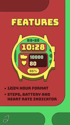 Simple Console Watch Face Screenshot 1