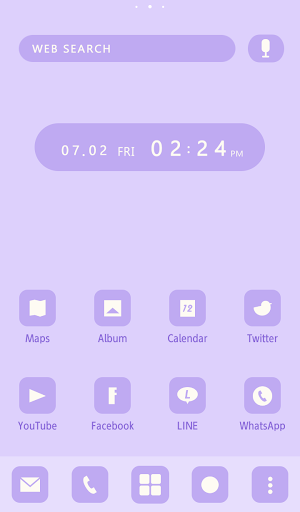 Wallpaper Simple Pastel Color (Lavender) Theme Screenshot 0