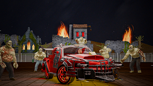Zombie Shooter Drift Car Games Screenshot 3