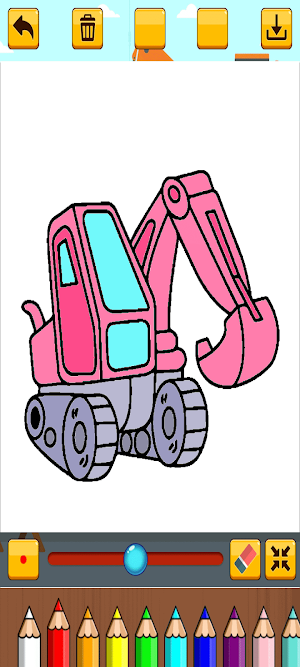Excavator Coloring Screenshot 3